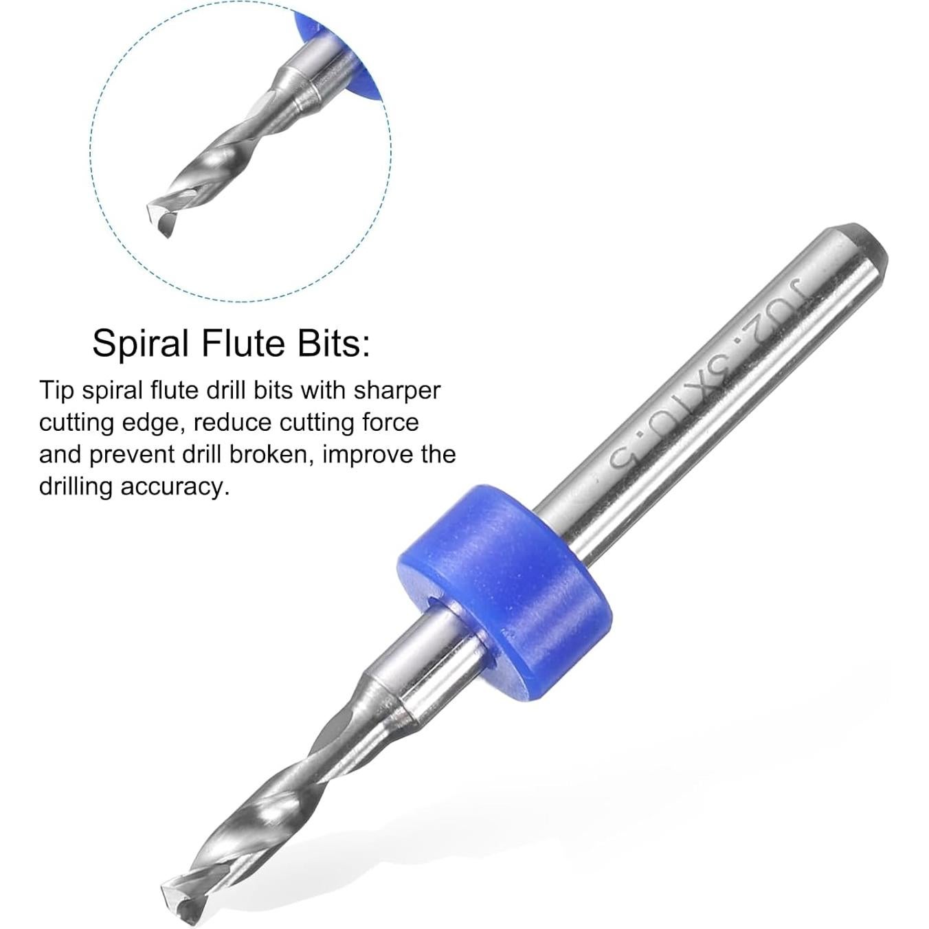 Brocas de PCB 2.3mm uxcell Carburo Tungsteno 10 Pcs