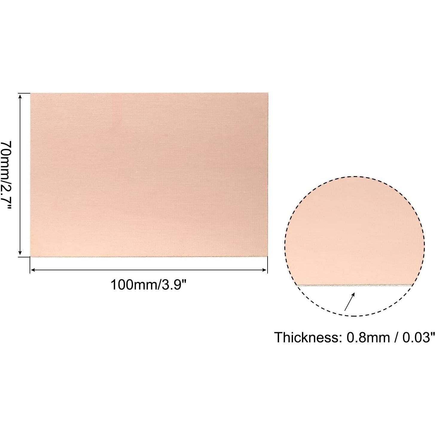 Placas PCB Doble Cara PATIKIL FR4 100x70mm Paquete de 10