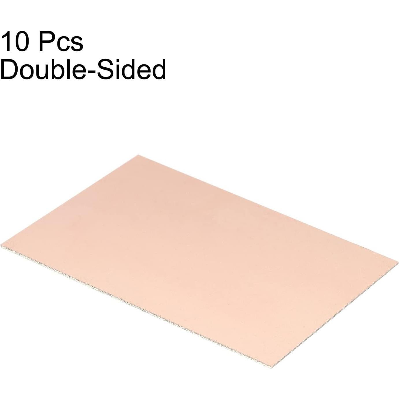 Placas PCB Doble Cara PATIKIL FR4 100x70mm Paquete de 10