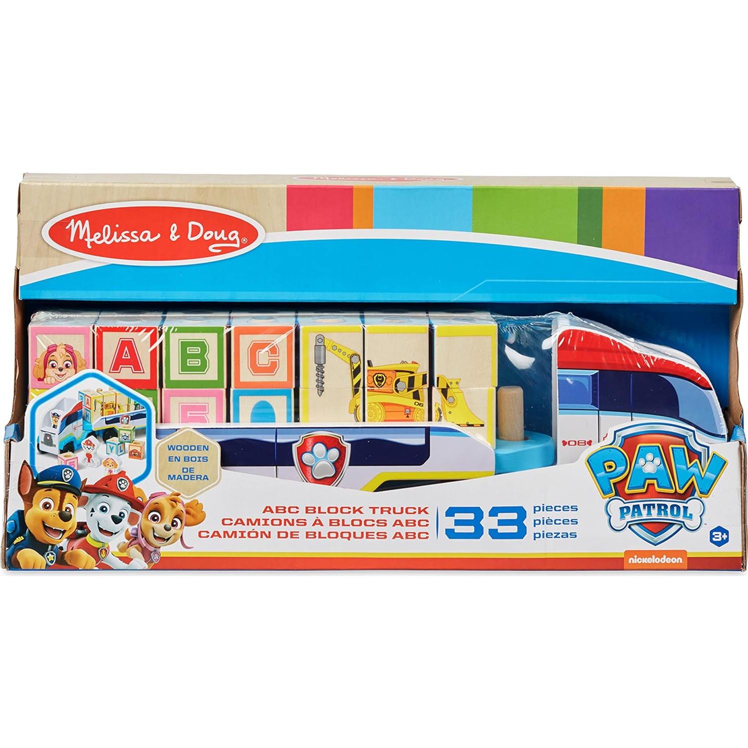 Camión de Bloques ABC Melissa & Doug - Juguete 33 Piezas