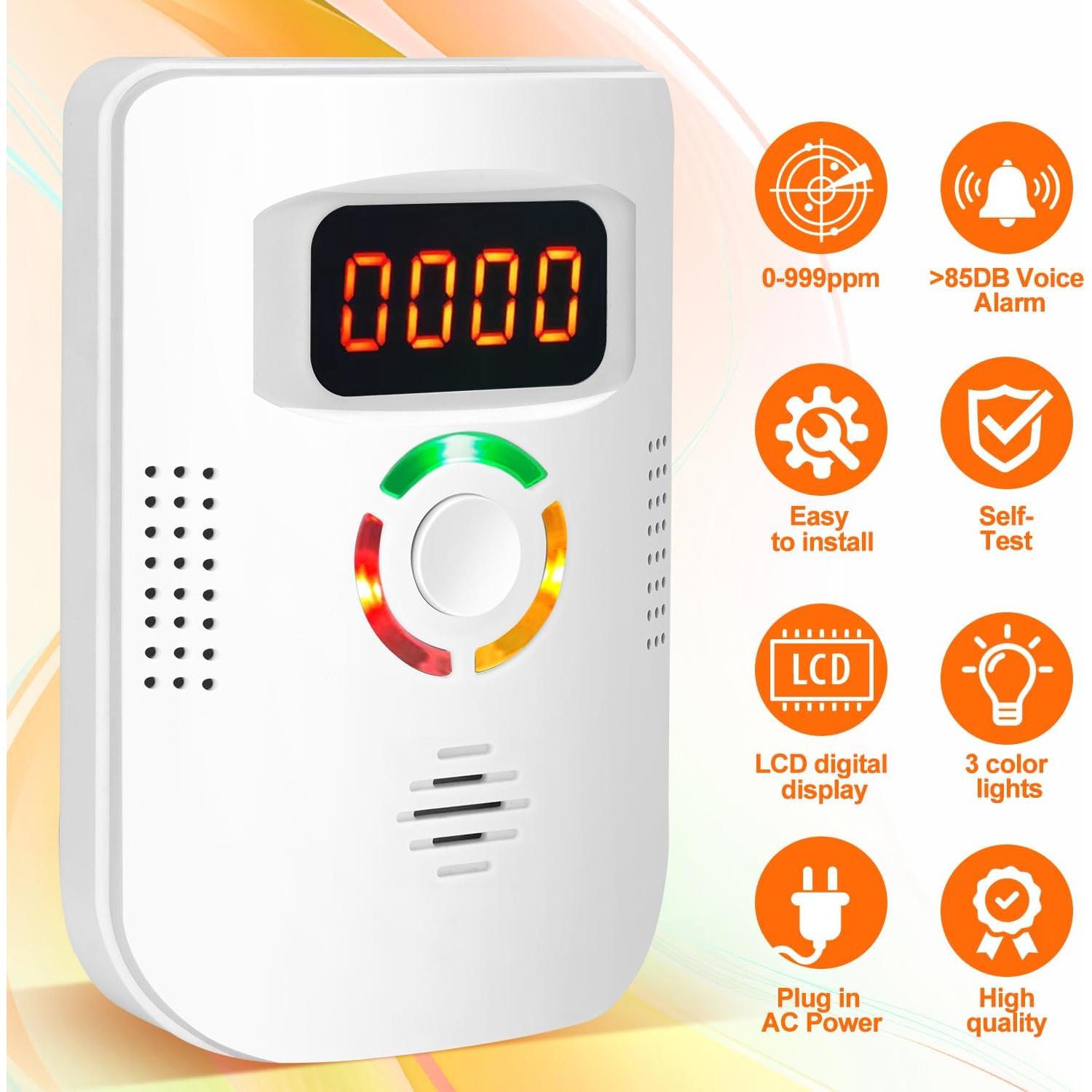 Detector de Monóxido de Carbono Enchufable COOKSS LDF-960