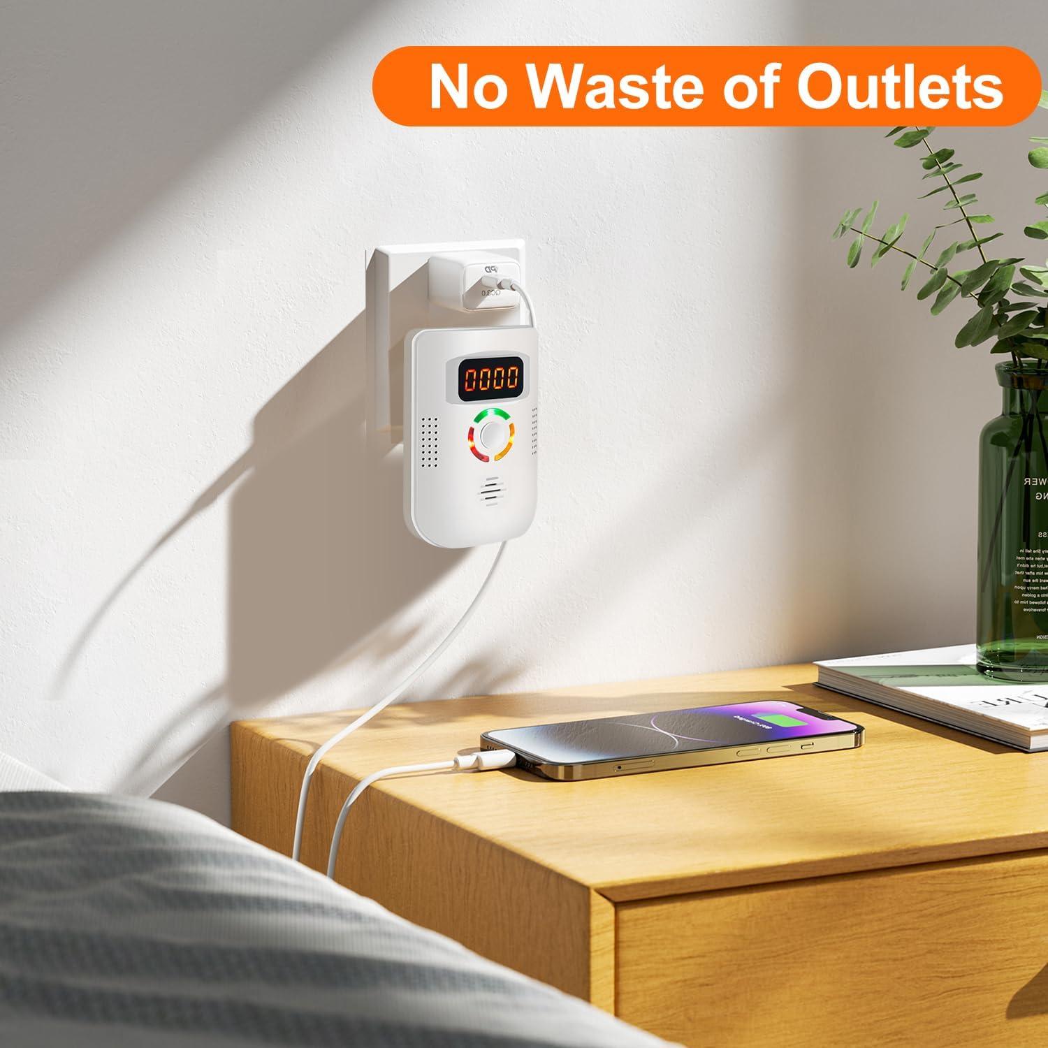 Detector de Monóxido de Carbono Enchufable COOKSS LDF-960