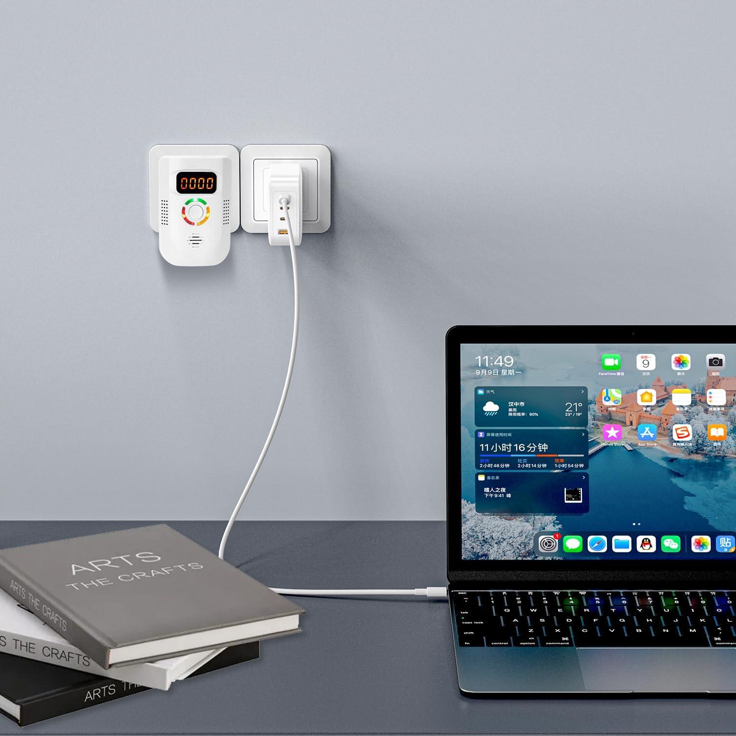 Detector de Monóxido de Carbono Enchufable COOKSS LDF-960