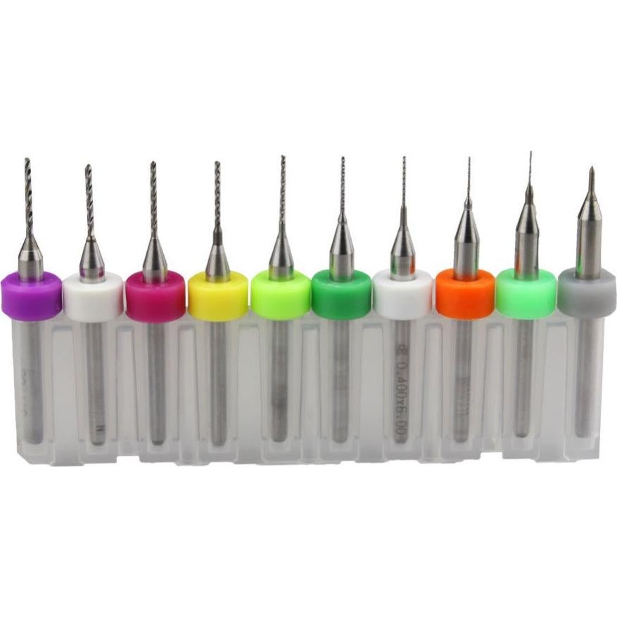 Juego de 20 Brocas Micro Twist 0.1-2.0mm para PCB Bestol