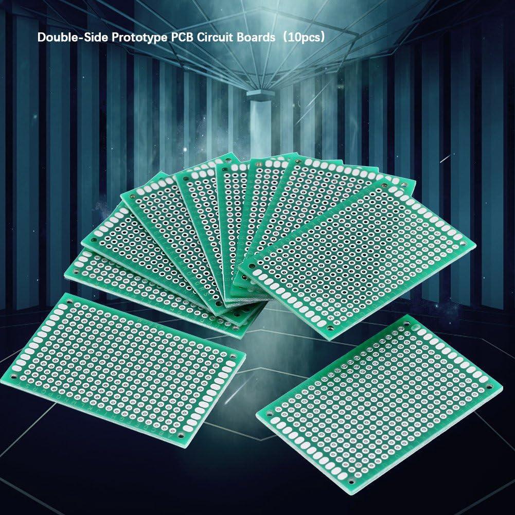 Placa de Circuito Universal 10 PCs 4x6cm Doble Cara DIY
