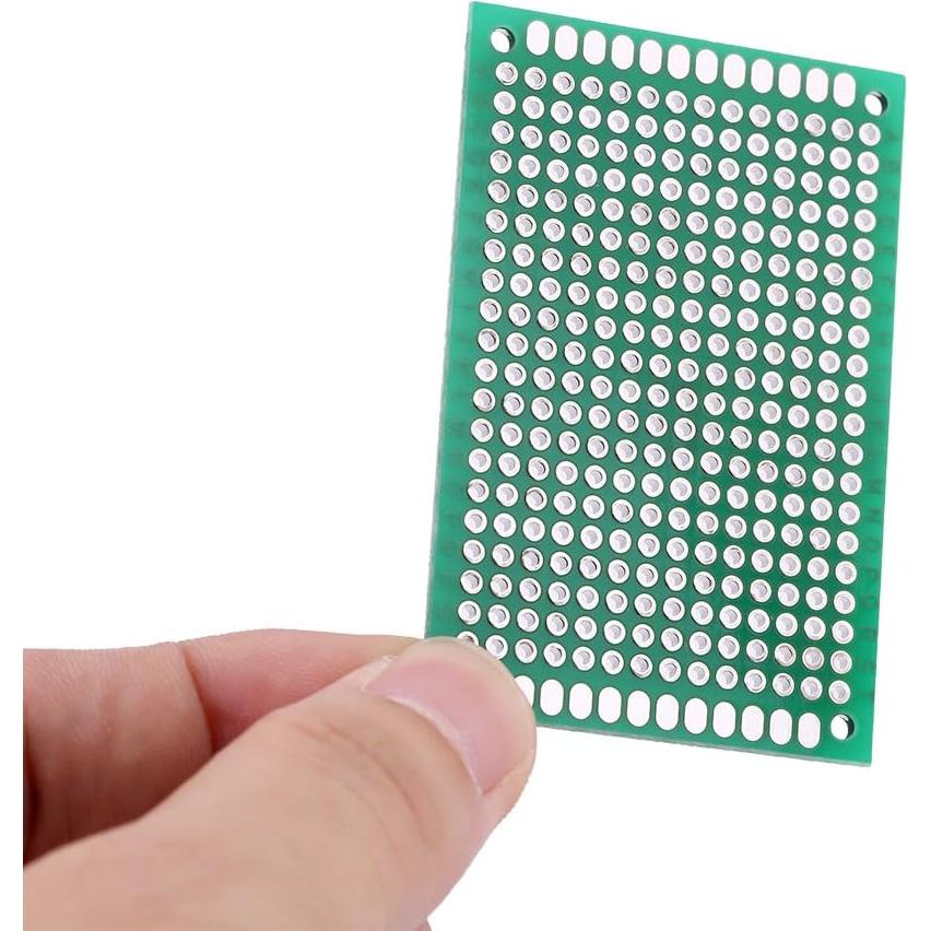 Placa de Circuito Universal 10 PCs 4x6cm Doble Cara DIY