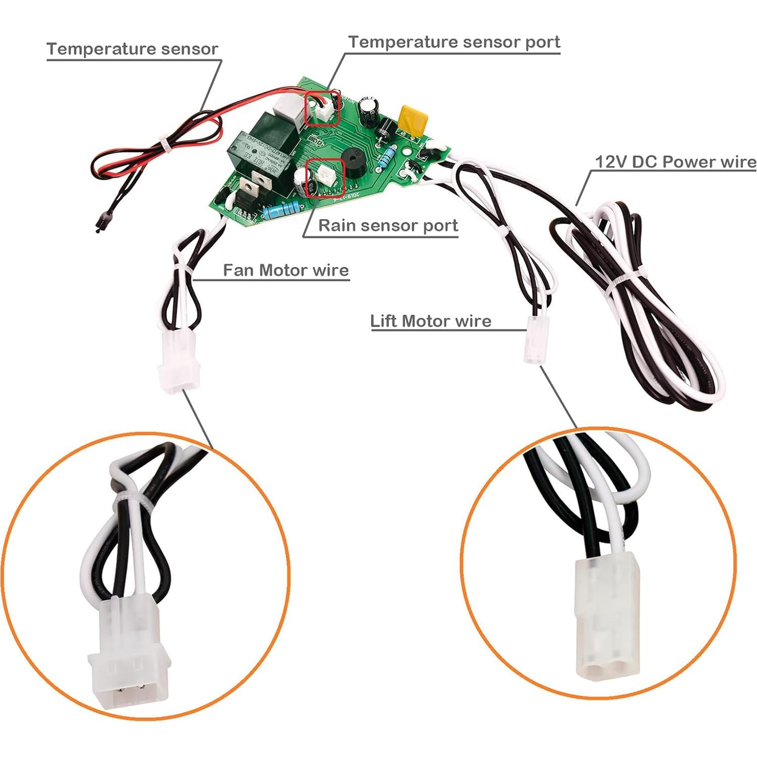 Placa de Circuito Impreso TUZIGUAIGUAI para Ventiladores de Techo RV