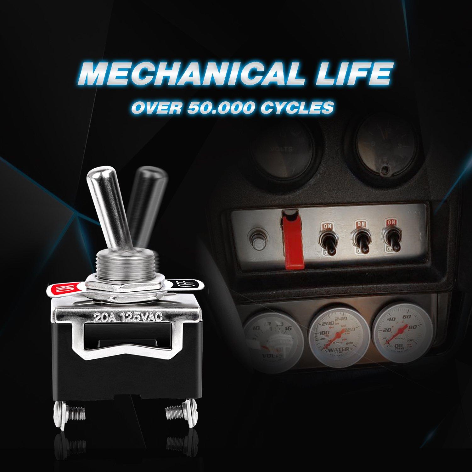 Interruptor de Palanca Nilight 90012E 15A 250V 5 Piezas