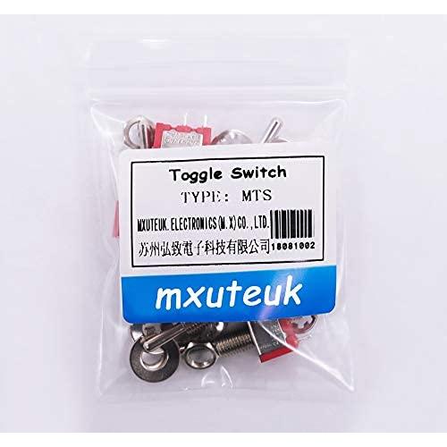 Interruptores Miniatura Toggle SPST mxuteuk 8Pcs 6A 125V