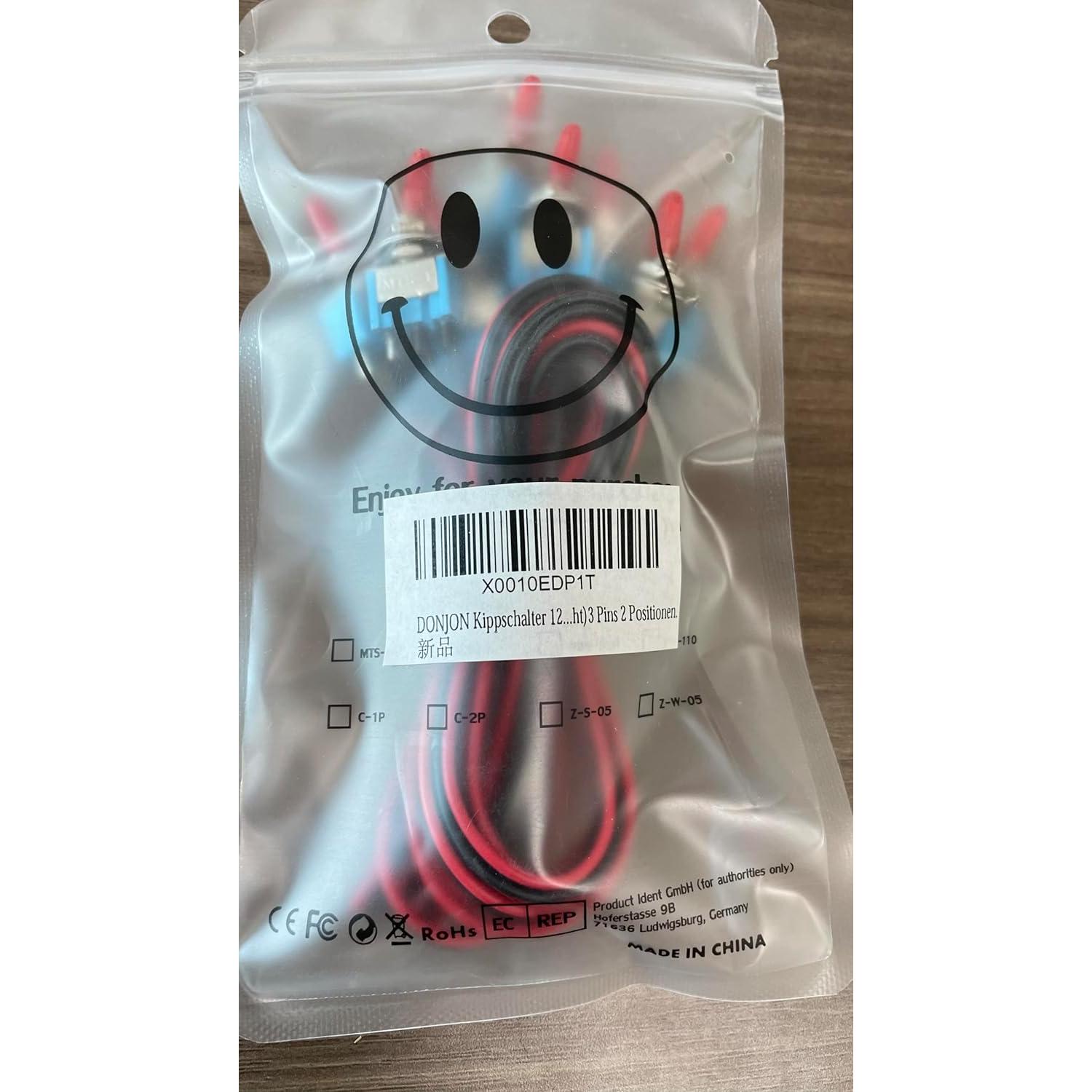 Interruptor de Palanca VONVOFF SPST 3A 250VAC Pre-cableado 10pcs