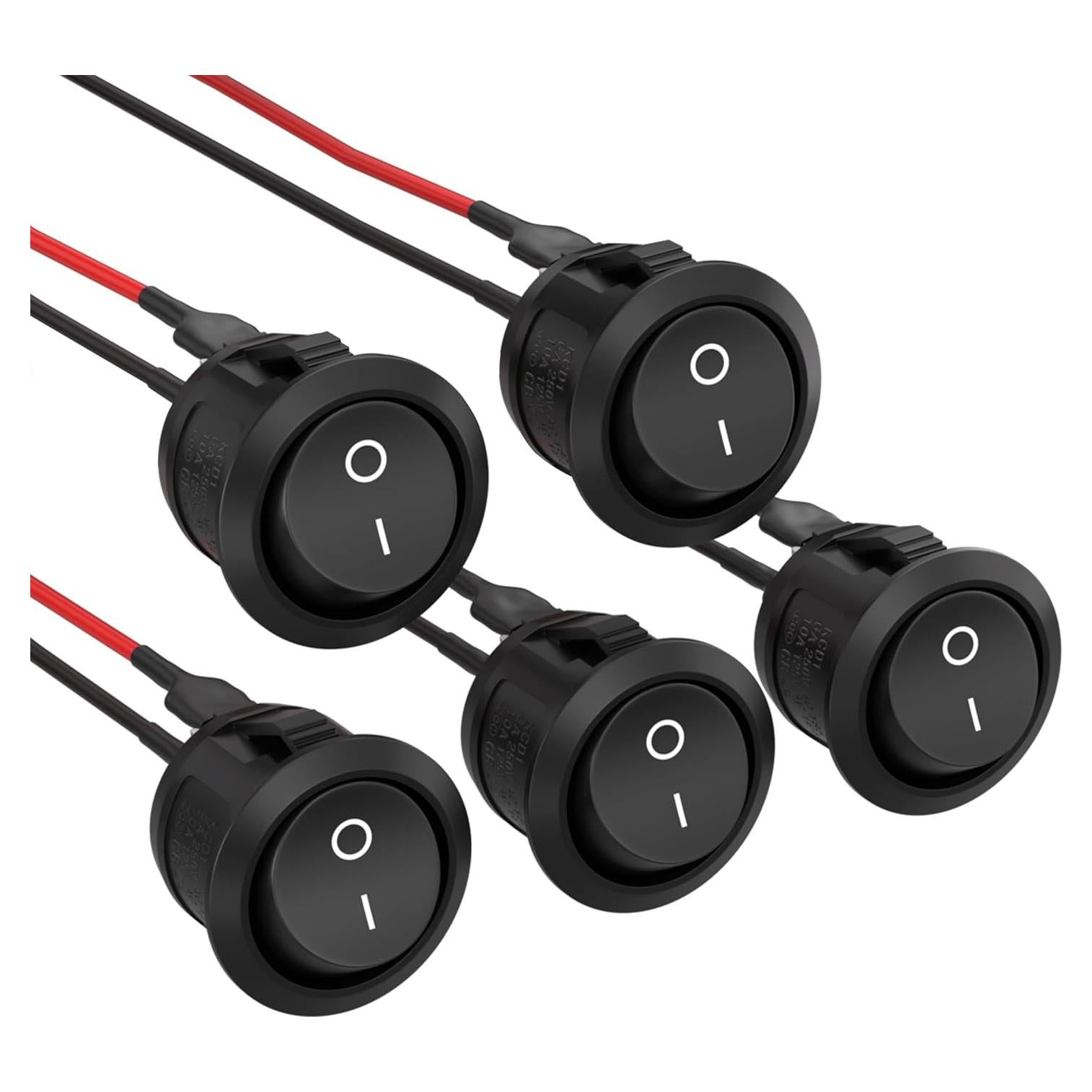 Interruptor Basculante ON/OFF APIELE KCD1 5 Pcs 6A 250V