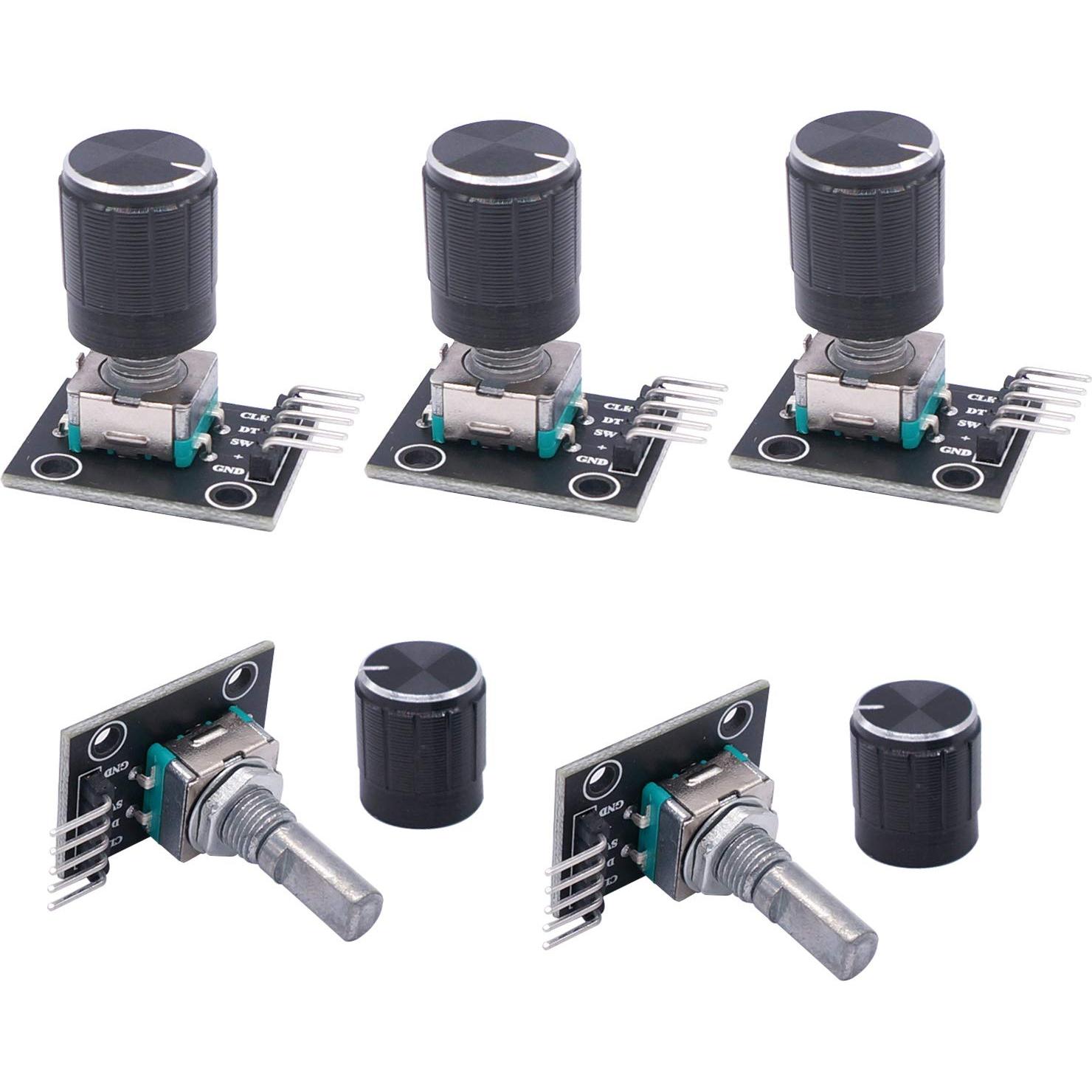 Módulo Codificador Rotativo Taiss KY-040 5V 20 Pulsos 5 Pcs