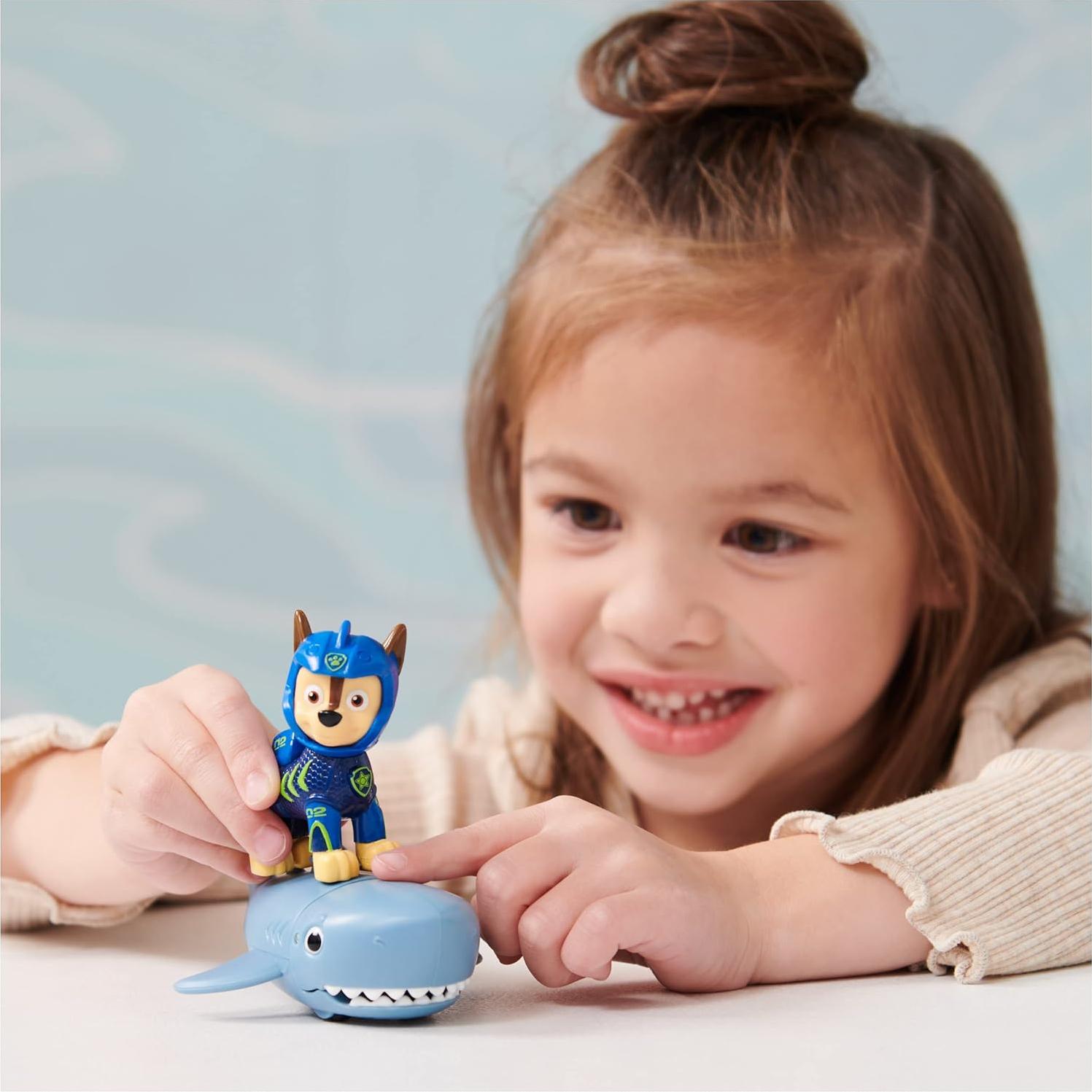 Figuras de Acción PAW Patrol Aqua Pups Chase y Tiburón