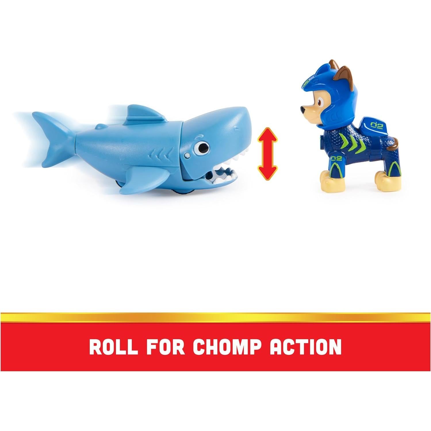 Figuras de Acción PAW Patrol Aqua Pups Chase y Tiburón