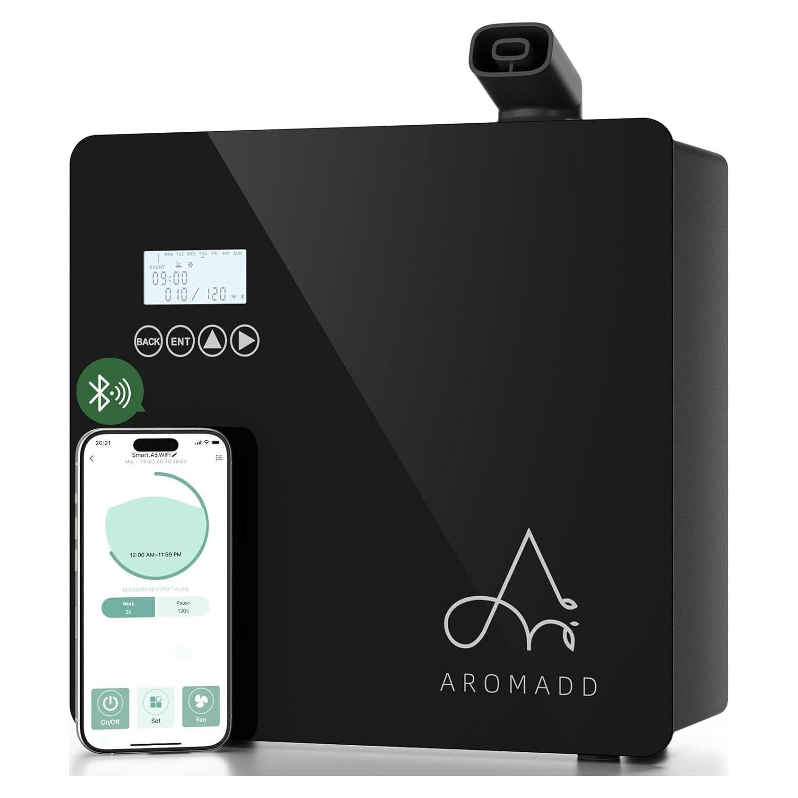 Difusor de Aroma Inteligente Aromadd U5B 600ml Negro