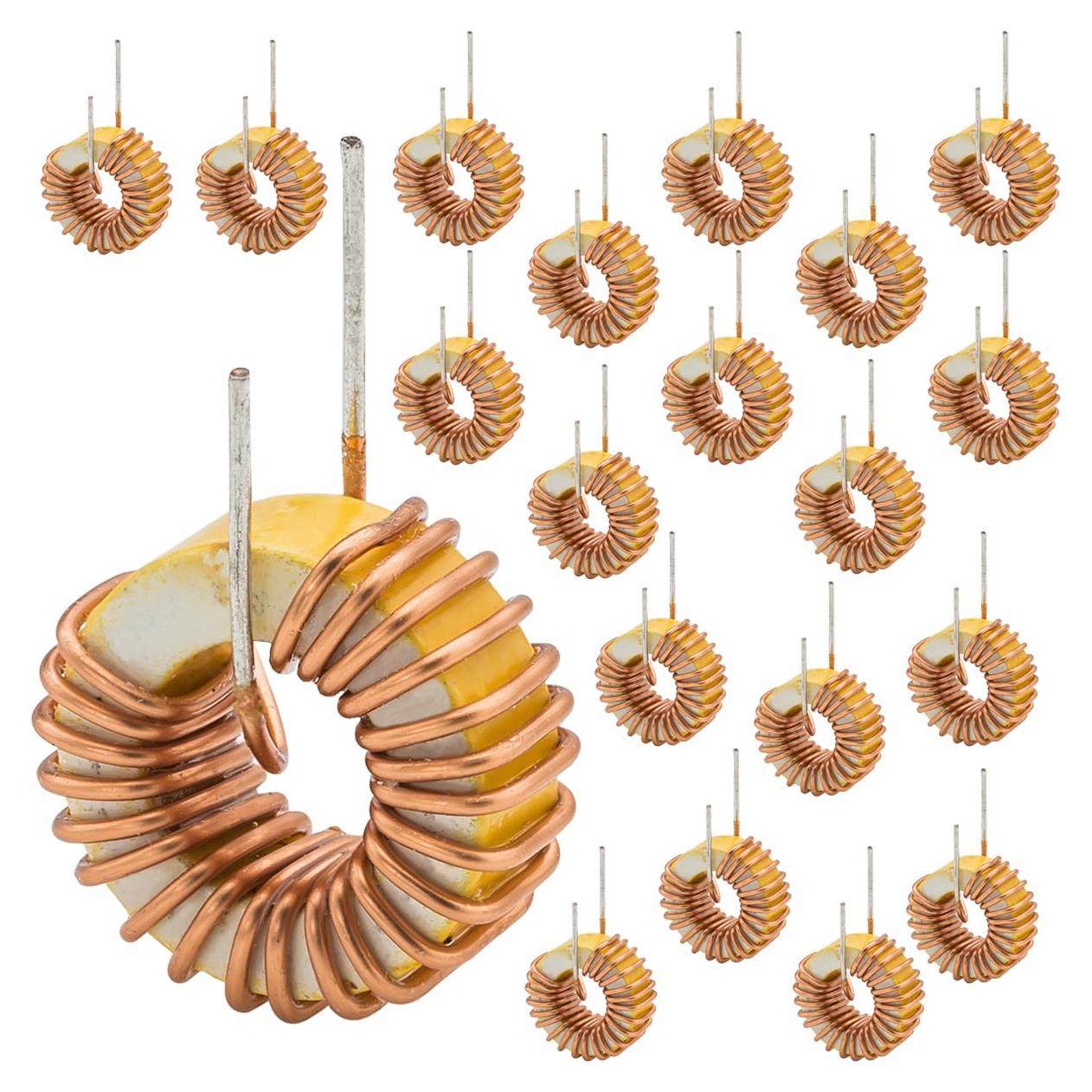 20 Inductores Toroidales 47uH 3A DIYhz para Circuitos