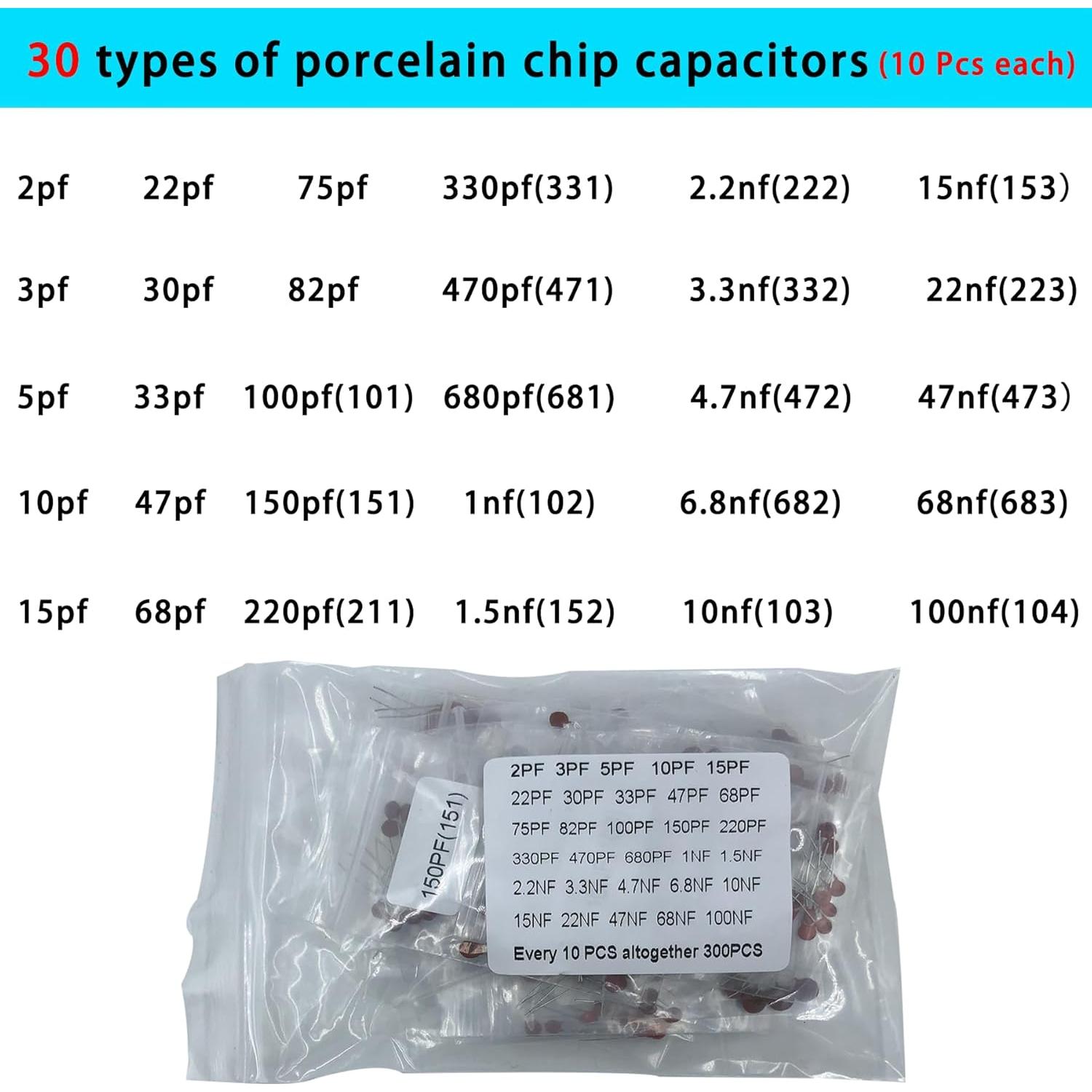 Kit de Componentes Electrónicos 1800 Pcs Nodehawk - Resistencias, Diodos, Transistores