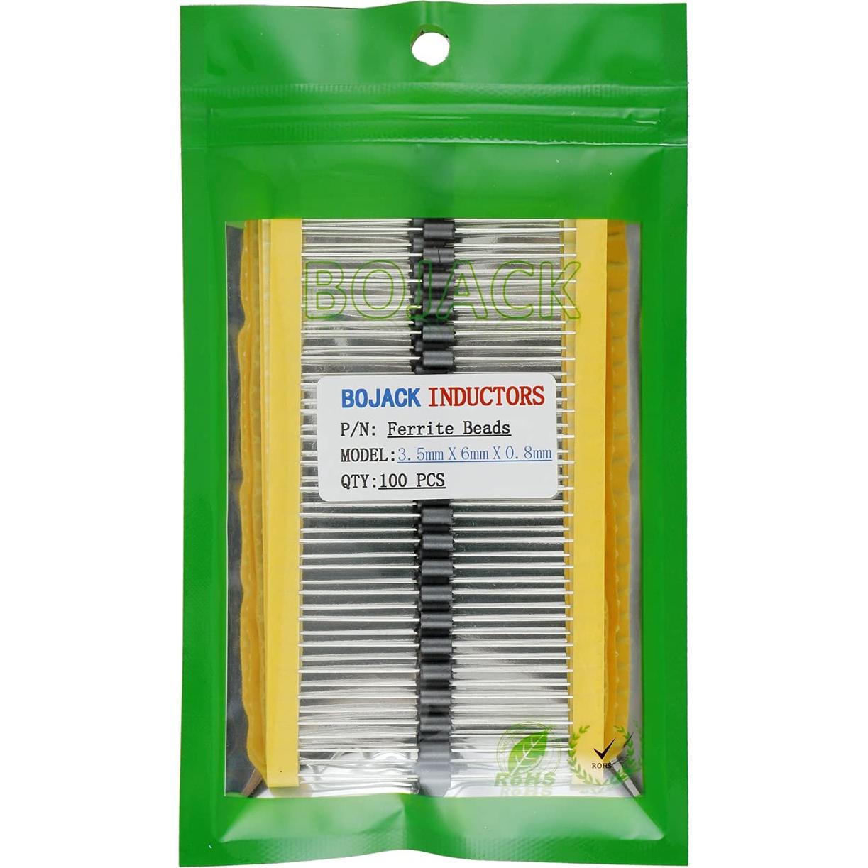 Patas de Perlas de Ferrita BOJACK 3.5x6mm 100 Piezas