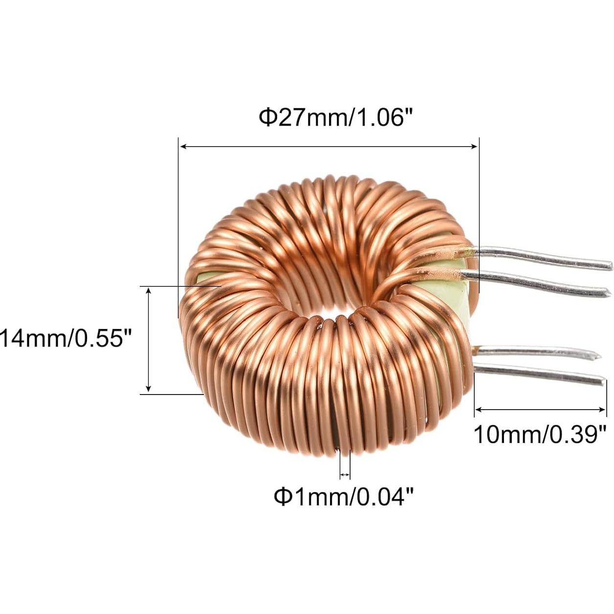 Bobina de Inductancia Toroidal MECCANIXITY 47uH 20A - Paquete de 5