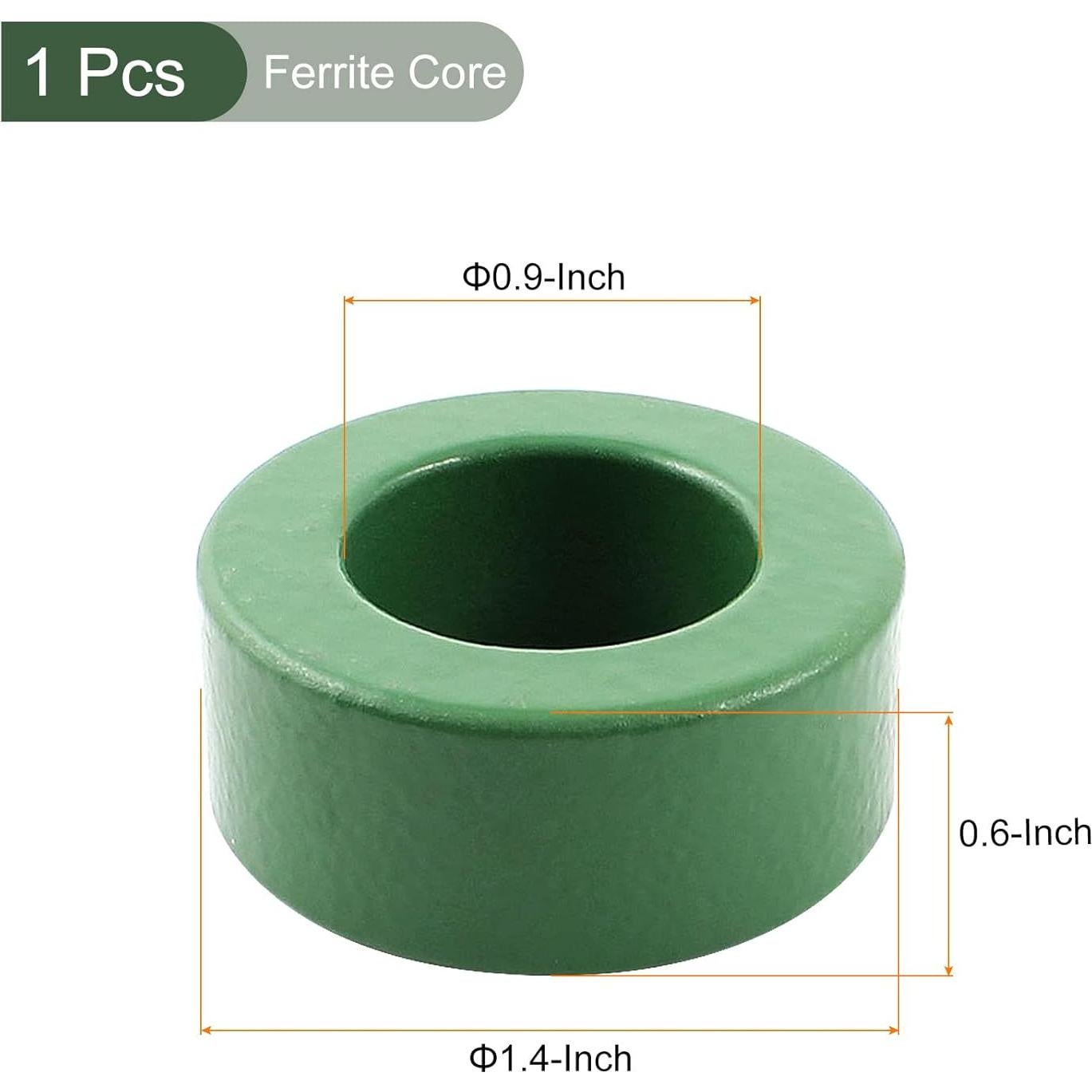 Núcleo Toroidal de Ferrita YOKIVE 36x23x15mm Verde