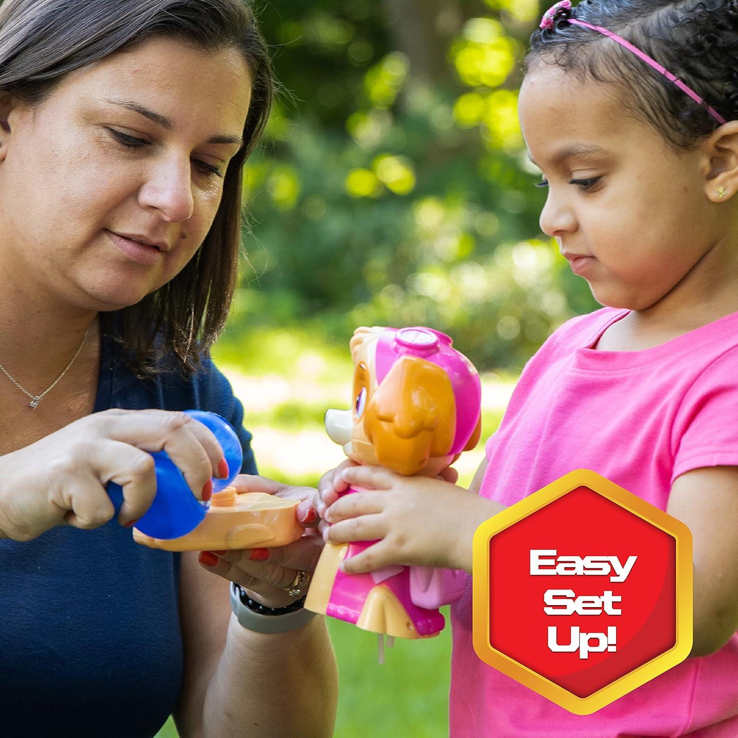 Soplador de Burbujas Paw Patrol Skye + Solución No Tóxica