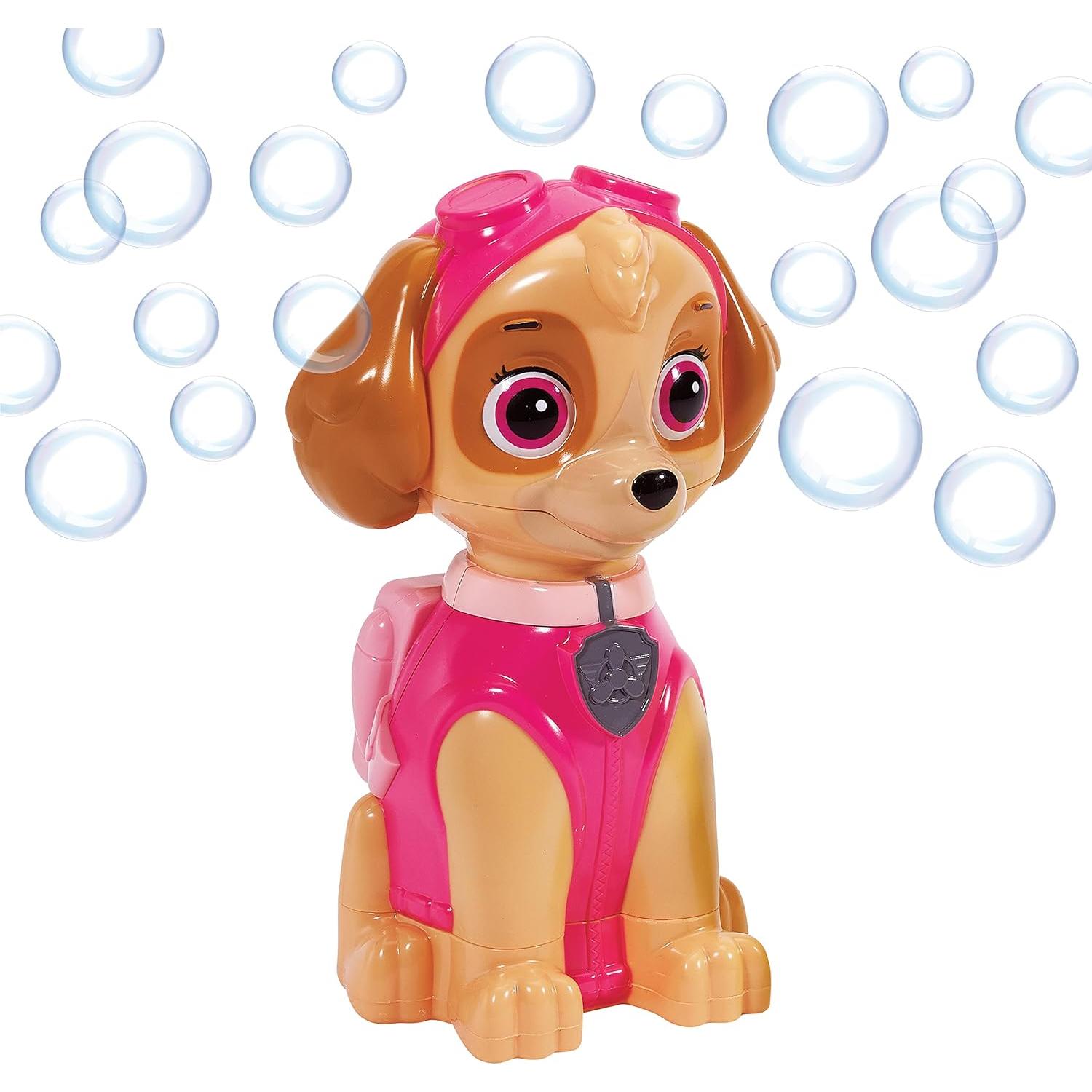 Soplador de Burbujas Paw Patrol Skye + Solución No Tóxica