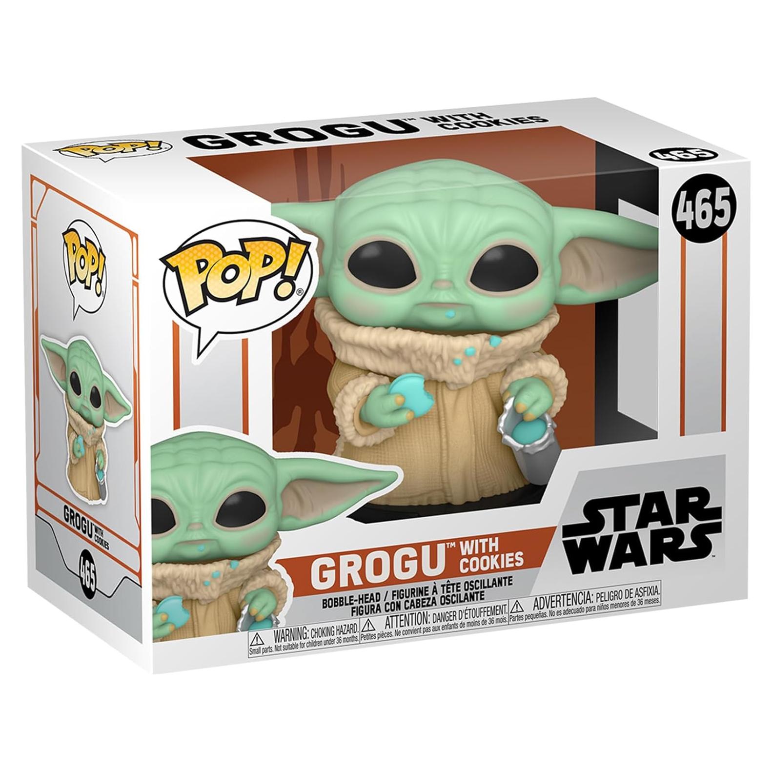 Funko POP! Star Wars Grogu con Galleta - Figura Coleccionable 9.5 cm