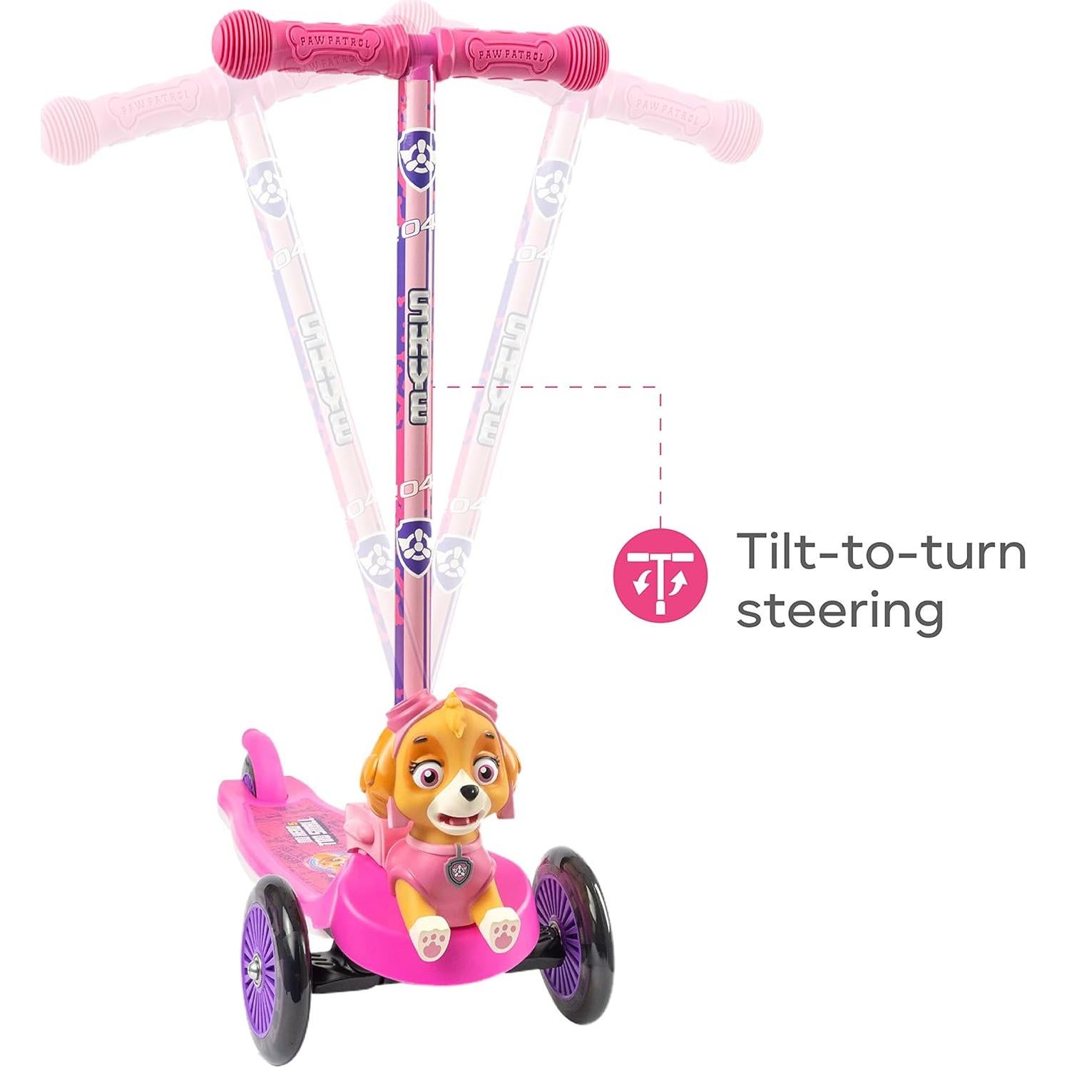 Patinete Voyager Paw Patrol 3 Ruedas Iluminado 2,79 kg