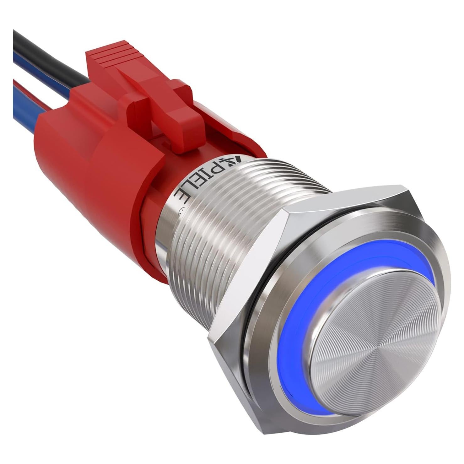 Interruptor Momentáneo 19mm APIELE 10A Acero Inoxidable IP65