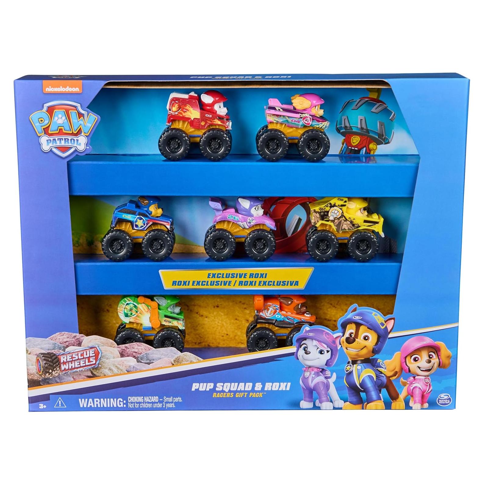 Paw Patrol Conjunto Racers Pup Squad 7 Piezas Juguete Roxi