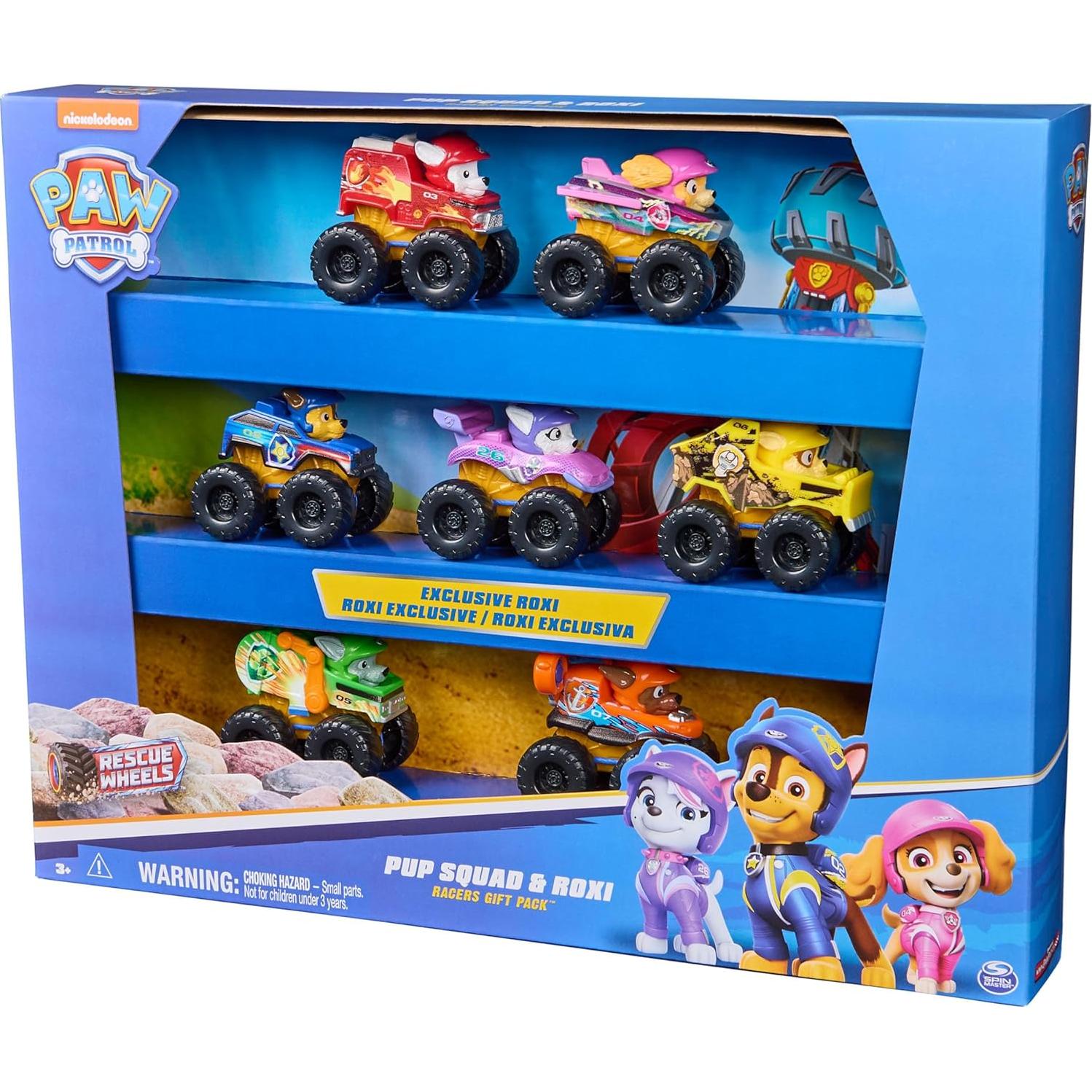 Paw Patrol Conjunto Racers Pup Squad 7 Piezas Juguete Roxi