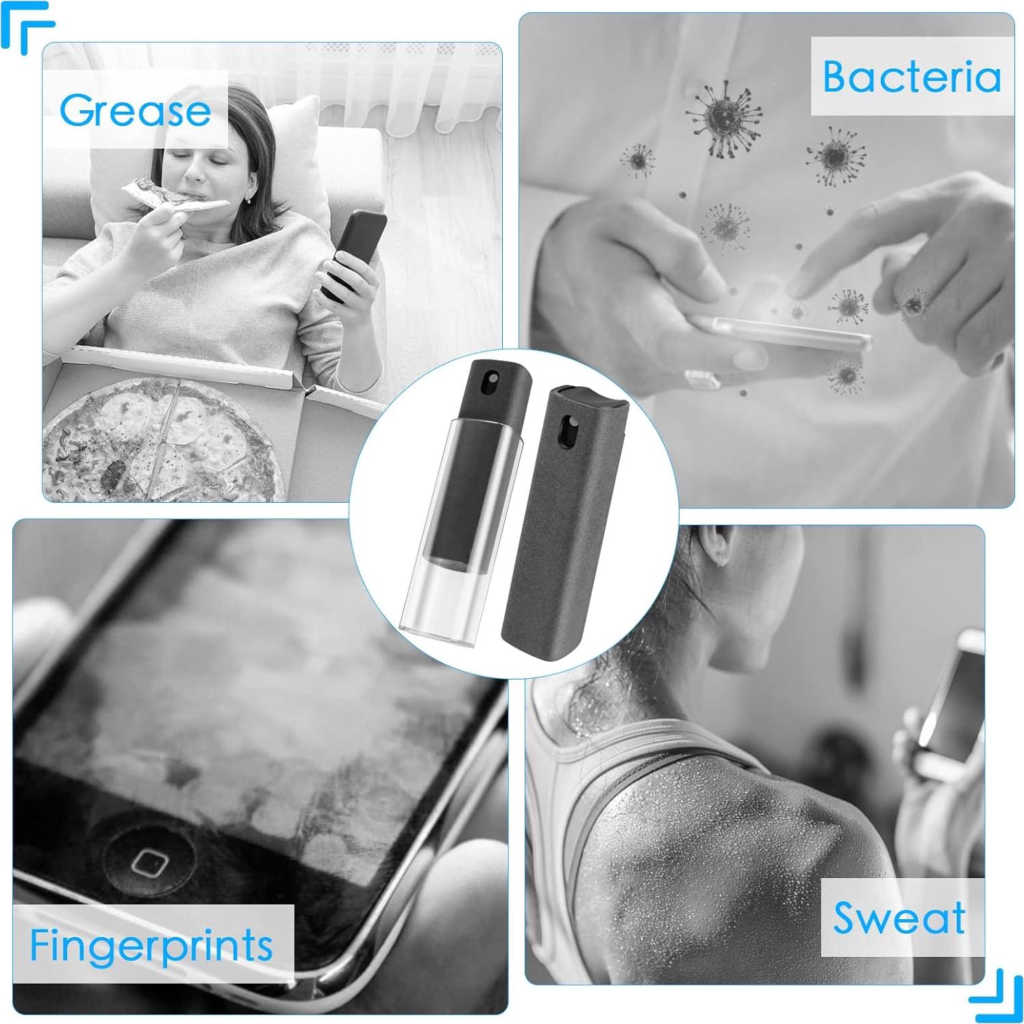 Limpiador de Pantallas AKARY Todo en Uno - 58.93g, Negro