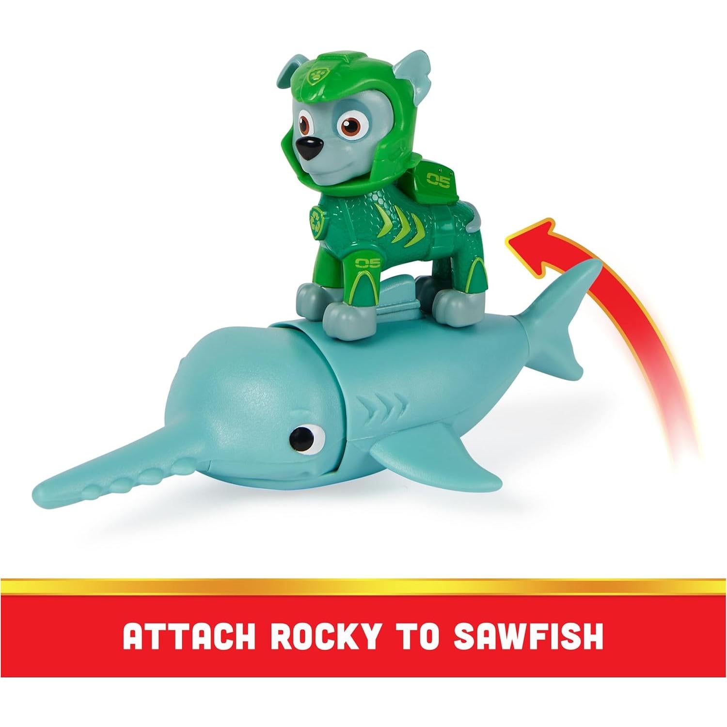 Paw Patrol Aqua Pups Rocky y Sawfish Set de Figuras