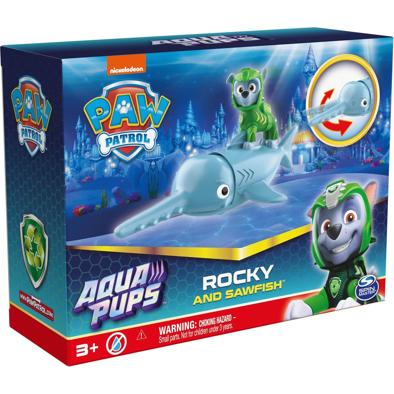 Paw Patrol Aqua Pups Rocky y Sawfish Set de Figuras