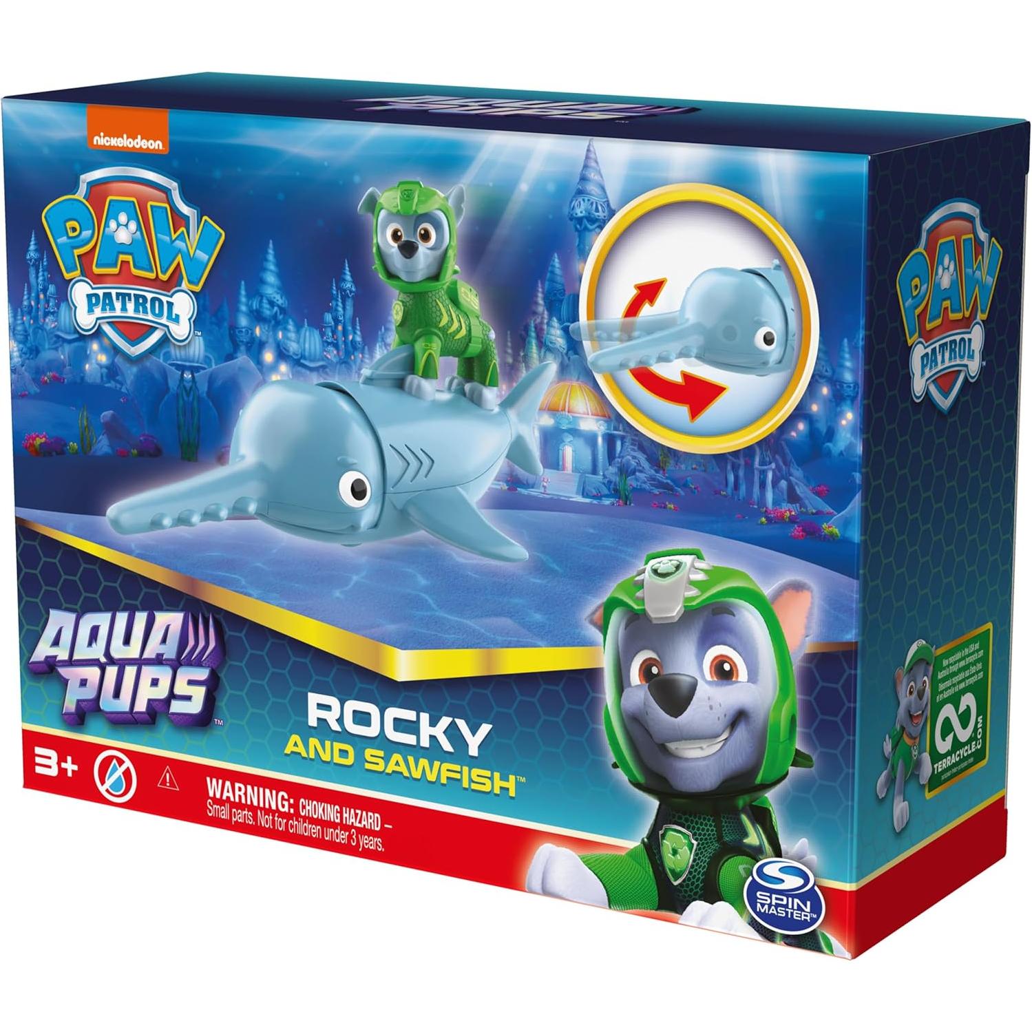 Paw Patrol Aqua Pups Rocky y Sawfish Set de Figuras