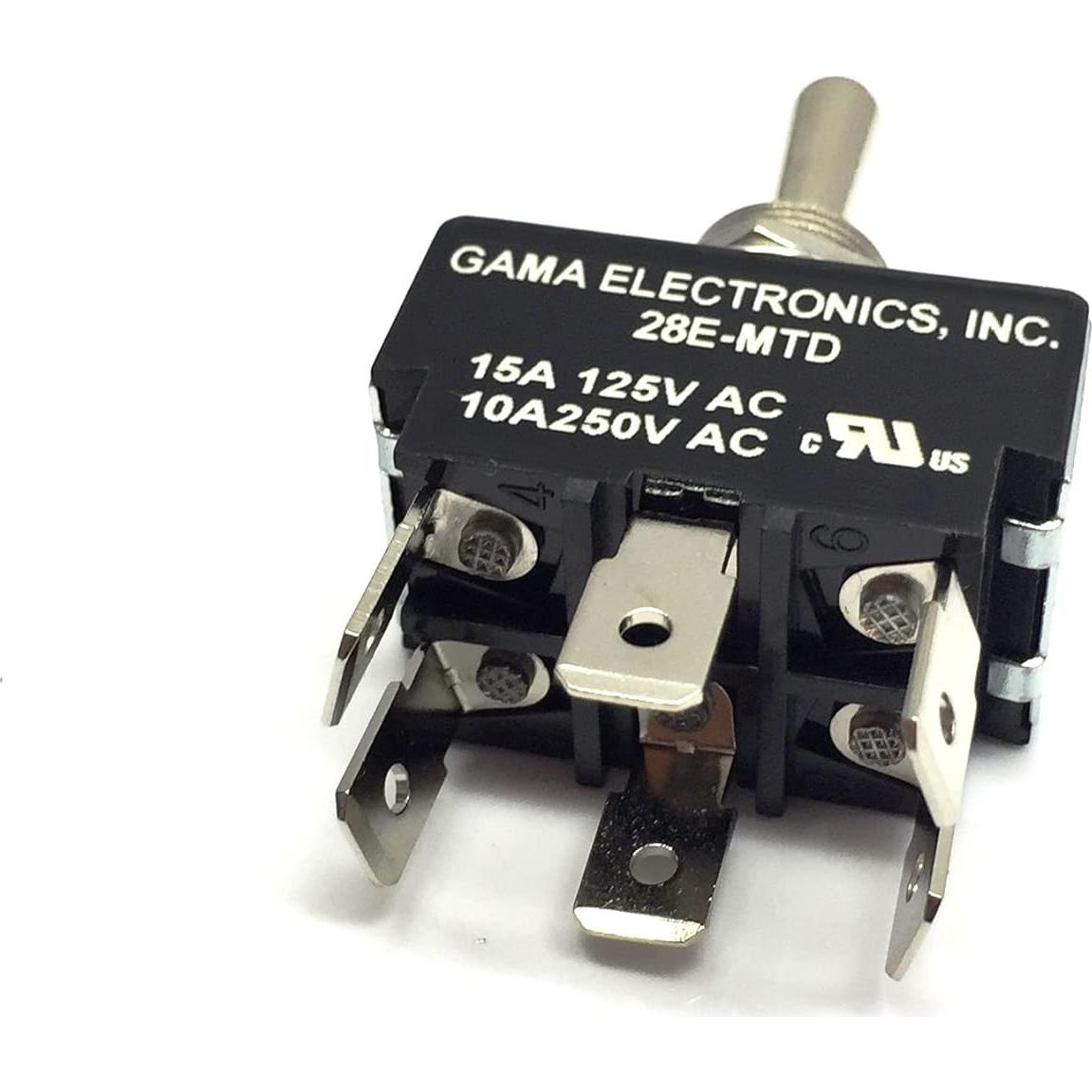 Interruptor de palanca DPDT GAMA 30A 3 posiciones 12VDC