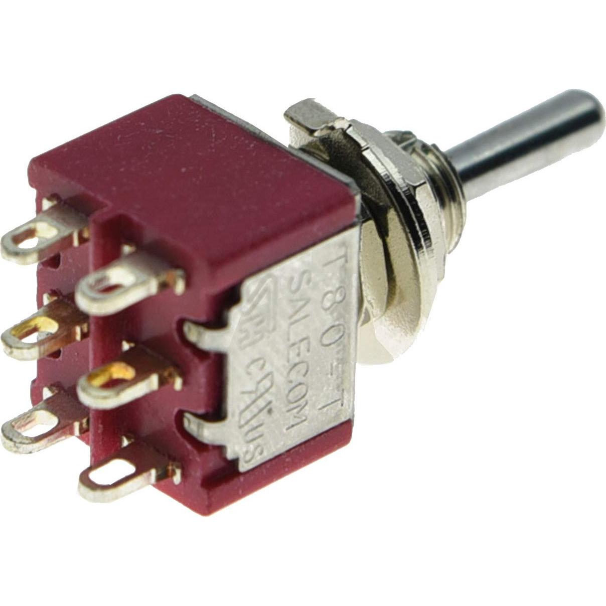 Interruptor Mini Toggle SALECOM 3 Posiciones ON Off ON 7.94mm