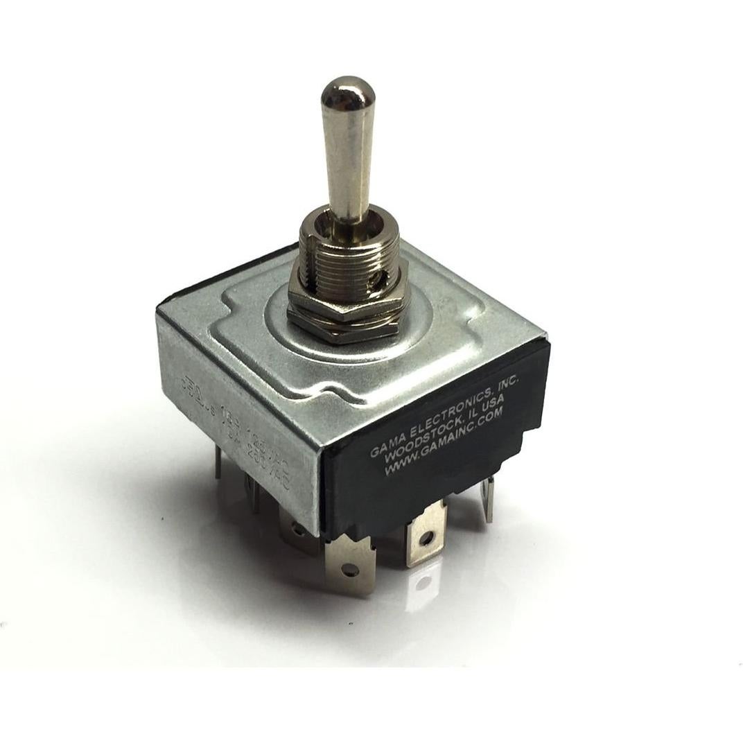 Interruptor de palanca 4 polos GAMA 16A 125VAC On-Off-On