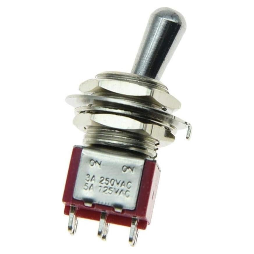 Interruptor DPDT 2 vías ON ON Kaish Fat Bat Metal 18g