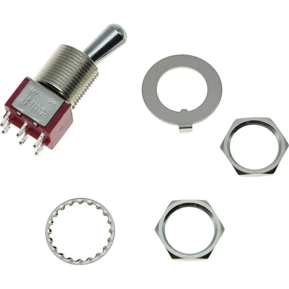 Interruptor DPDT 2 vías ON ON Kaish Fat Bat Metal 18g