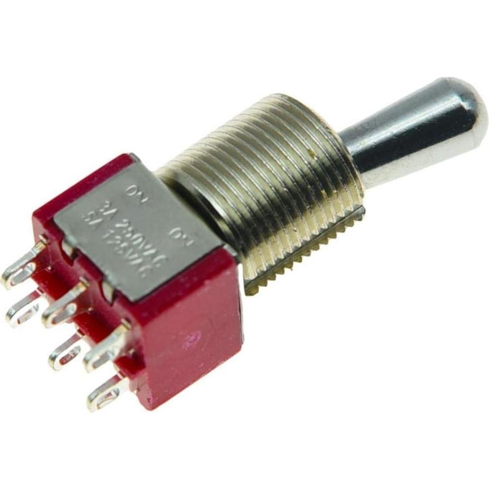 Interruptor DPDT 2 vías ON ON Kaish Fat Bat Metal 18g