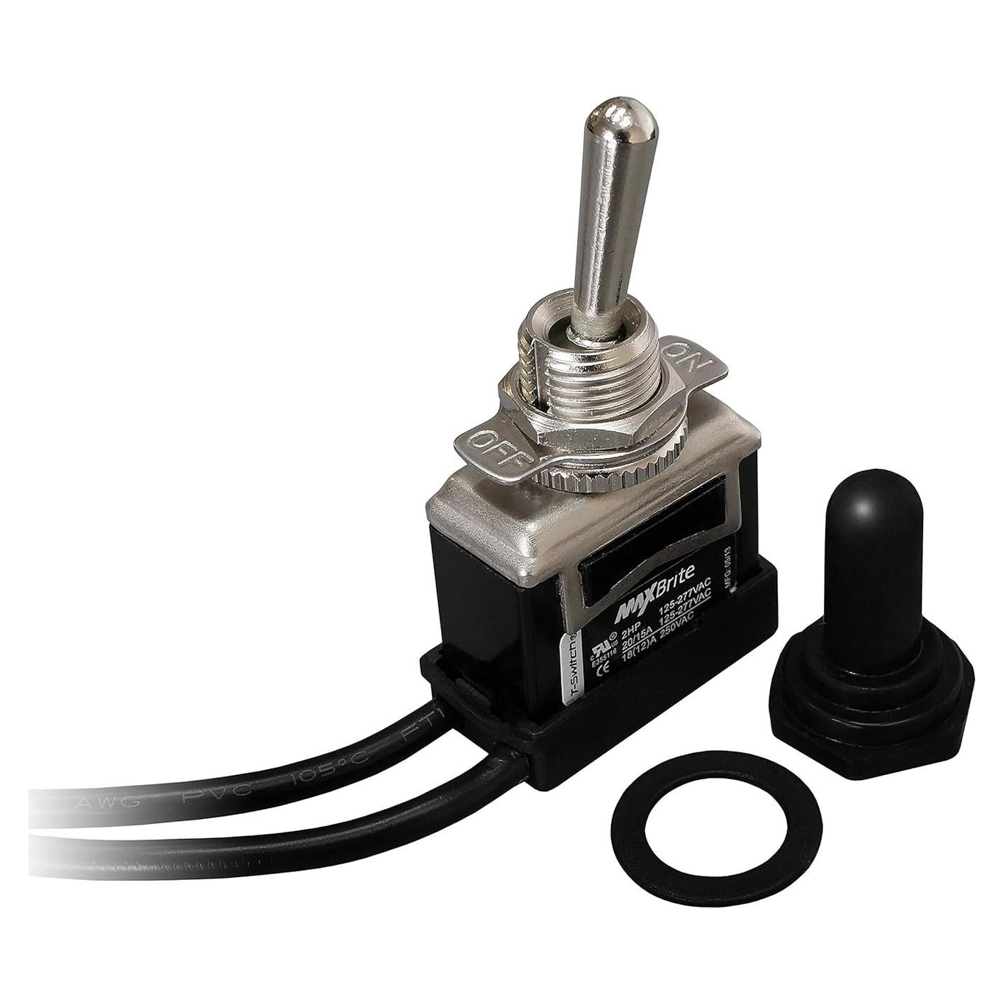 Interruptor de palanca MaxBrite 20A 125/277V 2 HP impermeable