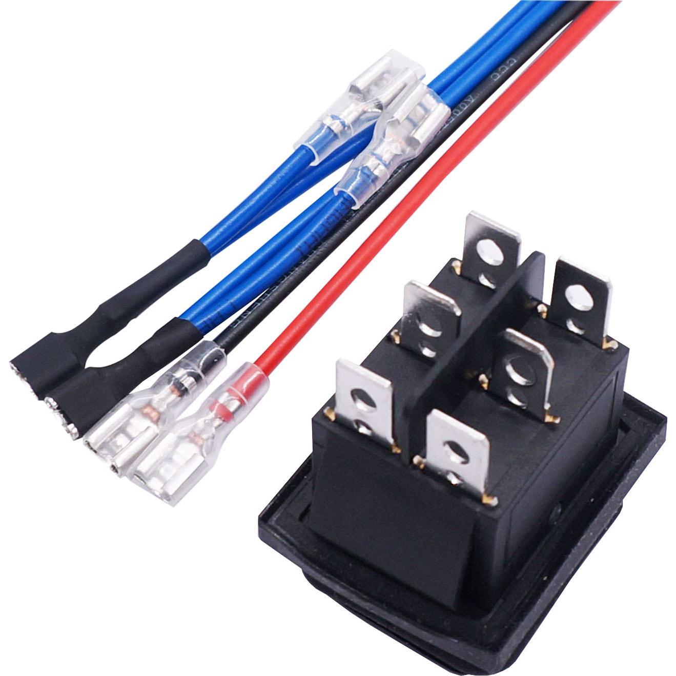 Interruptor de Palanca Inverso Impermeable Weideer 12V DPDT