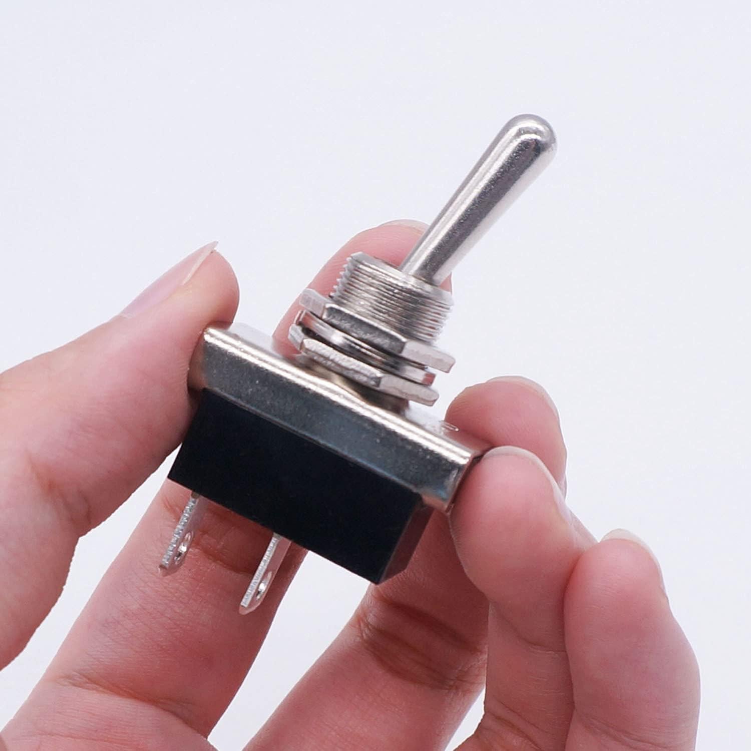 Interruptor de Palanca a Prueba de Agua Weideer 12V 25A 2 Pines