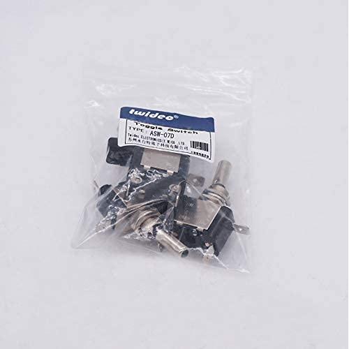 Interruptor de Palanca Iluminado Twidec 12V 20A Rojo 3 Pcs