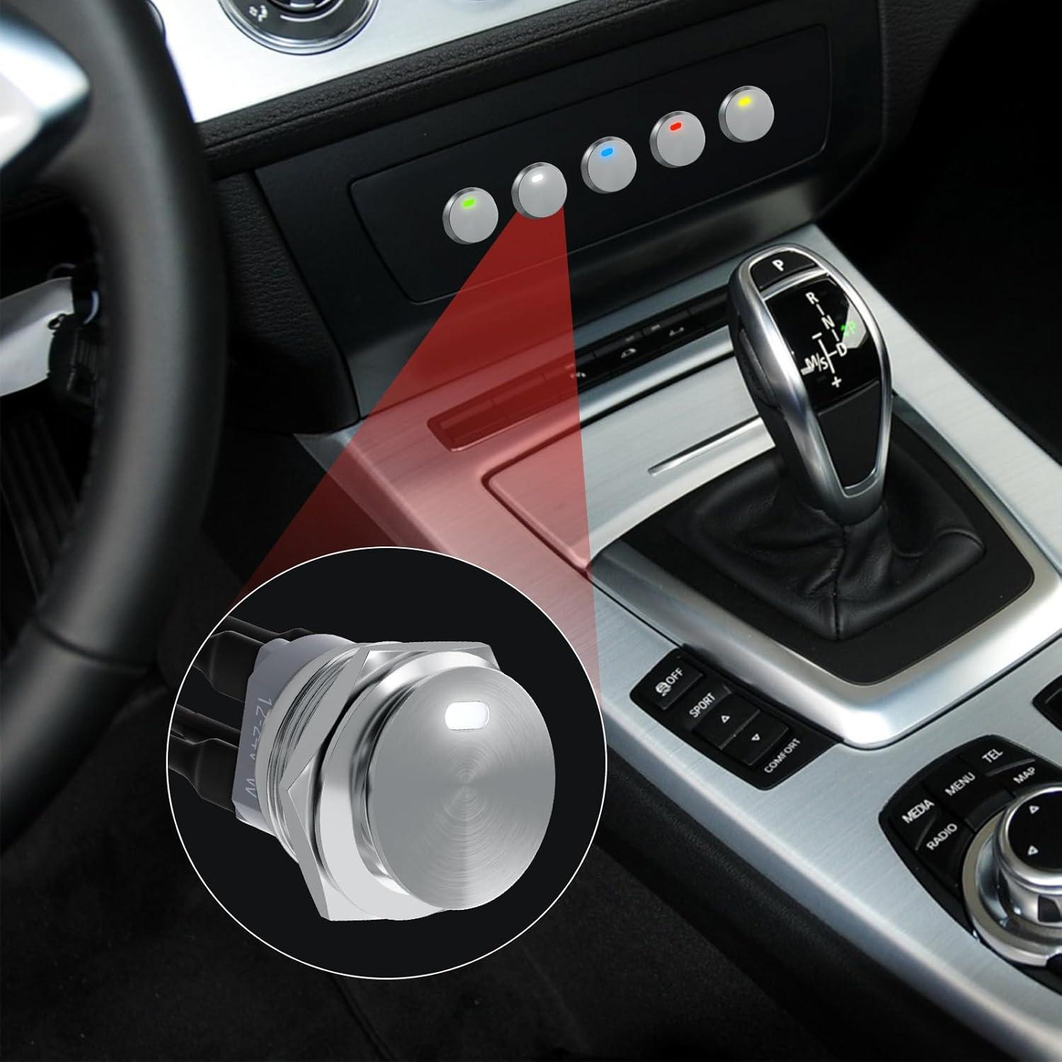 Interruptor de Palanca IP65 APIELE 22mm Acero Inoxidable Verde