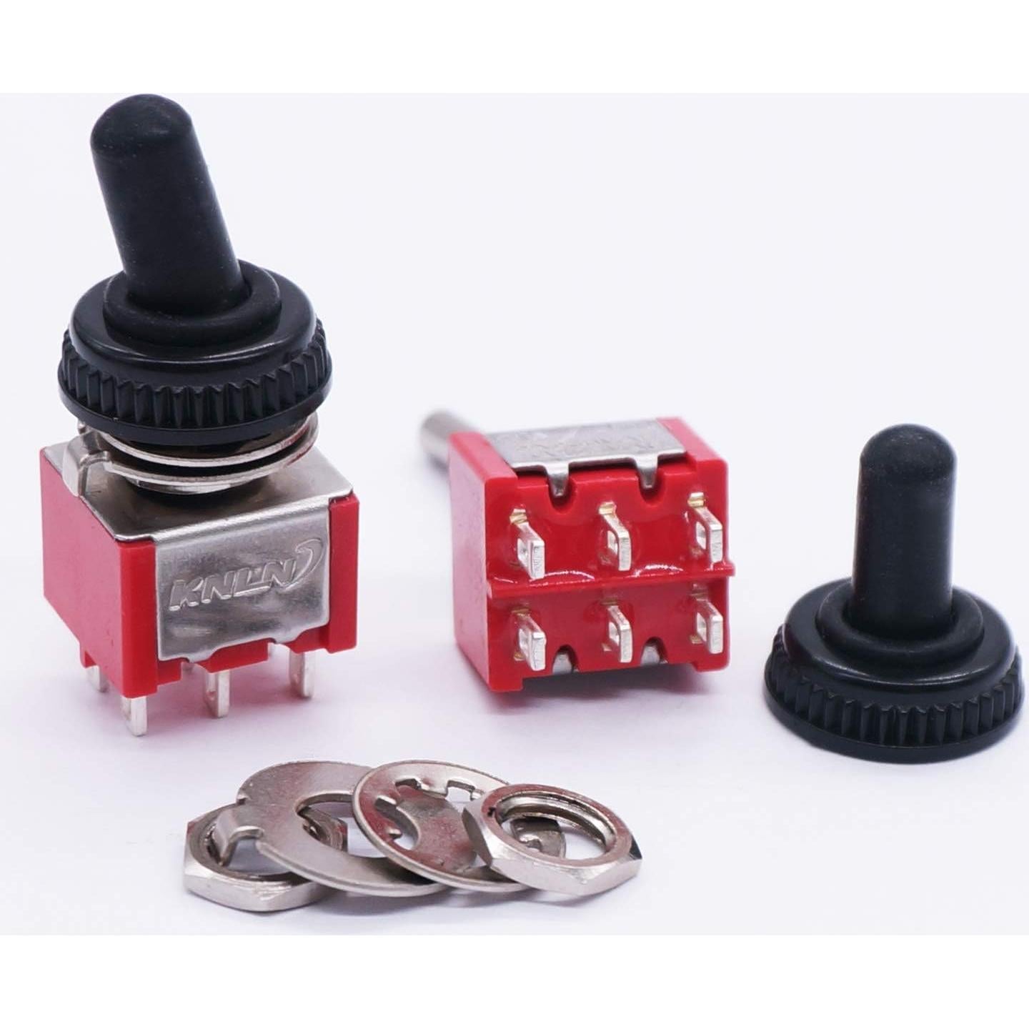 Interruptor Basculante DPDT Twidec 10 Pcs 6 Pines 125V 5A