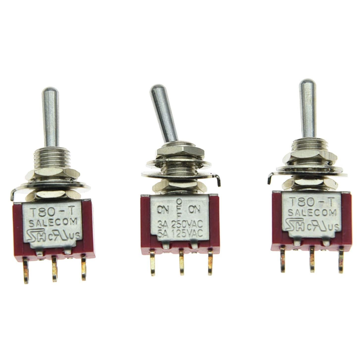 Interruptor Mini Toggle 3 Posiciones ON/OFF/ON SALECOM