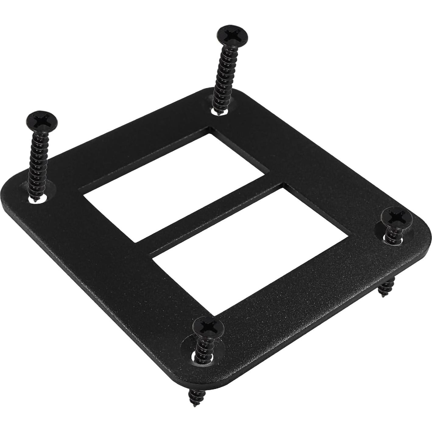 Soporte de Interruptor Rocker BokWin 2 Vías Negro Aluminio