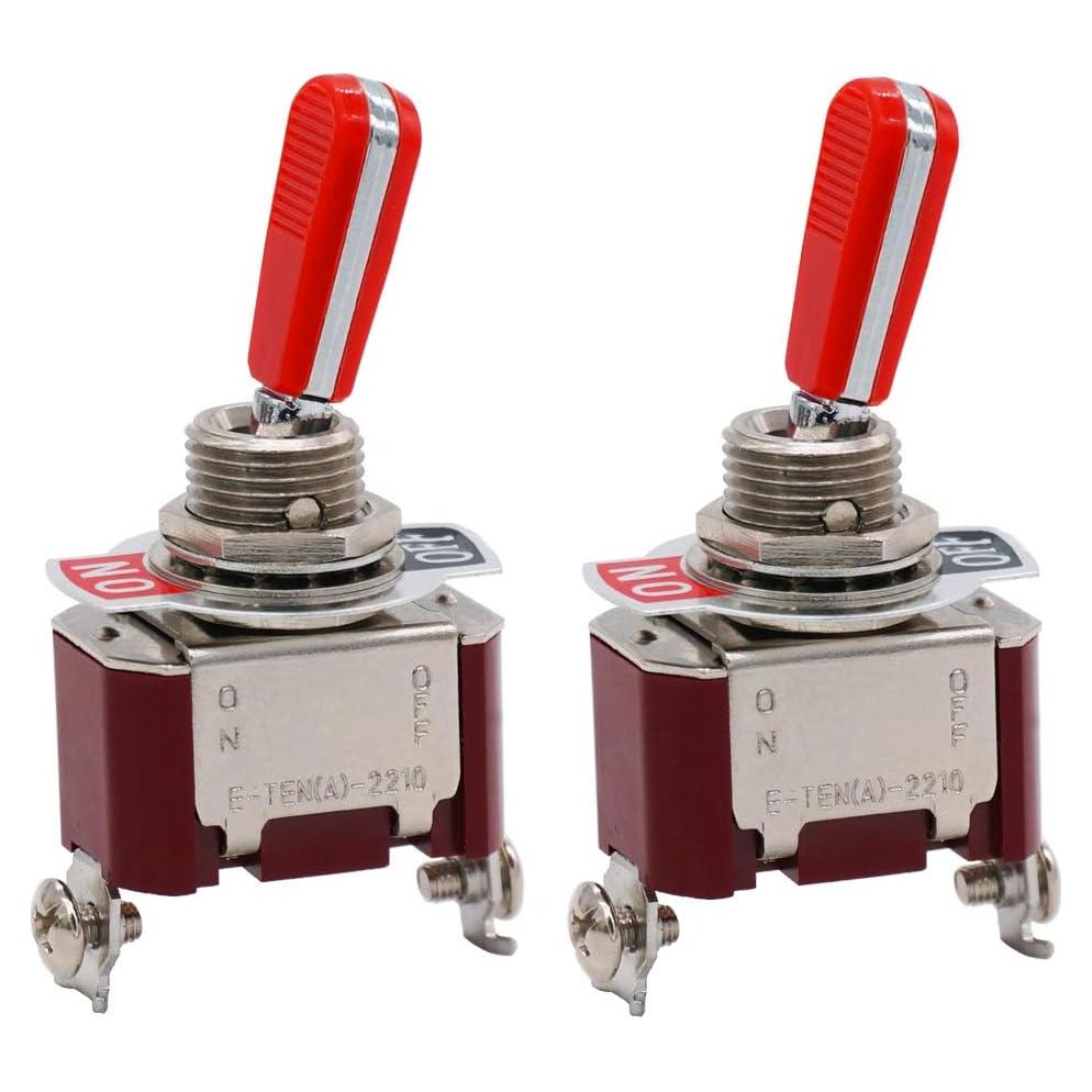 Interruptor de Palanca Twidec 16A 250V SPST 2 Pines Rojo